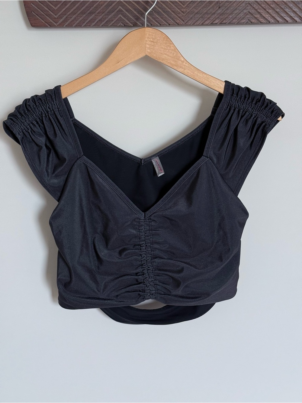 Free People FP Movement Breathe Deeper Crop Tank Top Black Large - Picture 3 of 11
